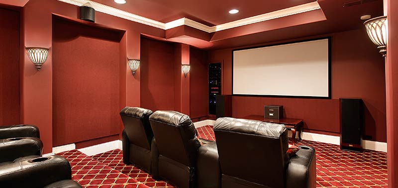 Blackout shades are a perfect window covering for your home theatre