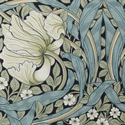 Toiles à rouleau Noirceur totale William Morris (sans perçage) 1881