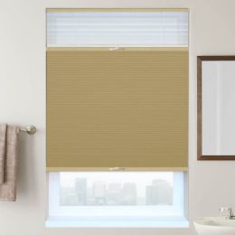 1/2" Double Cell Designer Blackout Trishade Honeycomb Shades