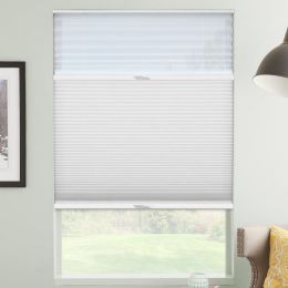 1/2" Double Cell Designer Light Filtering Trishade Honeycomb Shades