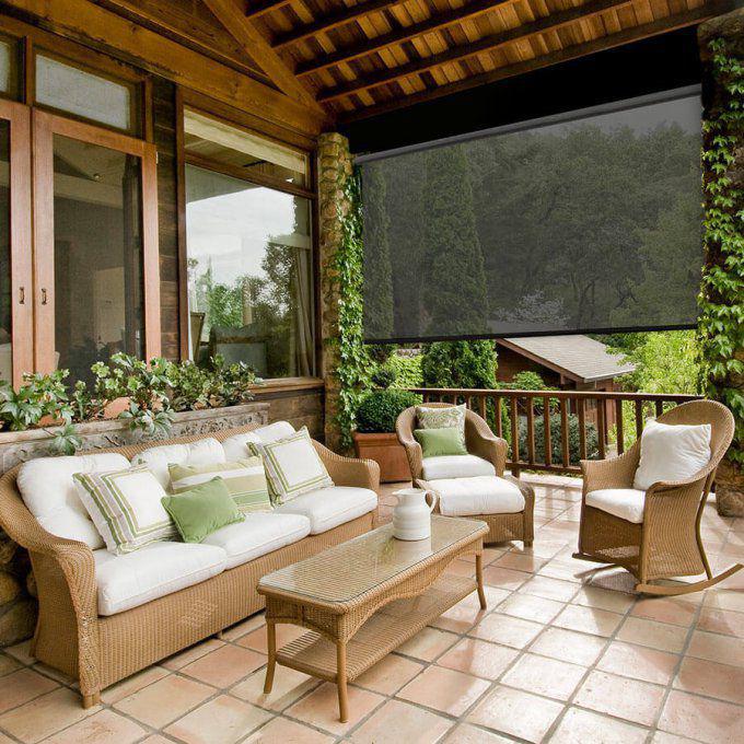 10% SheerWeave Value Outdoor Solar Roller Shades 5119