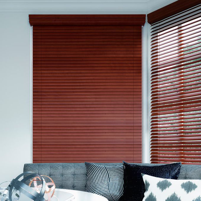 2" Premium Faux Wood Blinds - Tilt Only 9184
