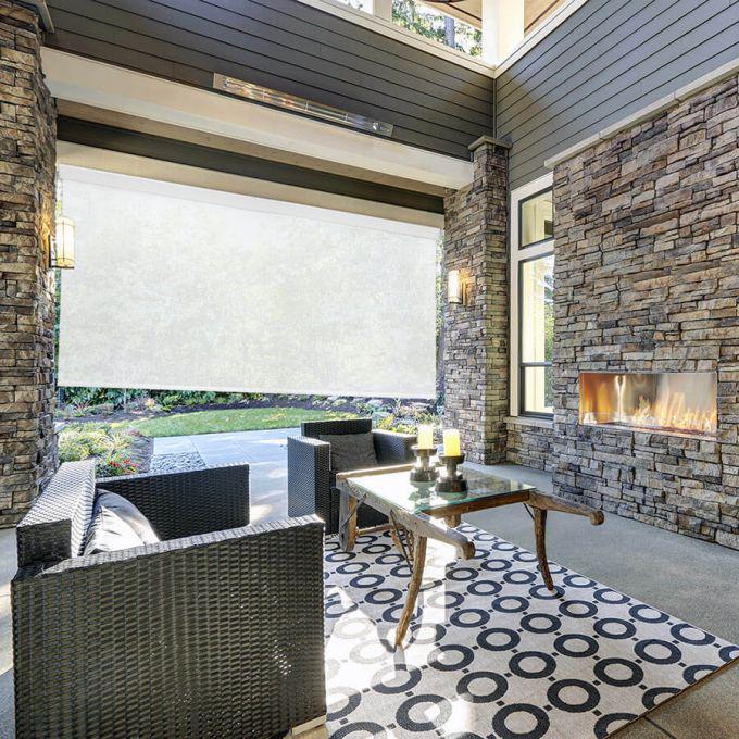 3% SheerWeave Value Outdoor Solar Roller Shades 5142