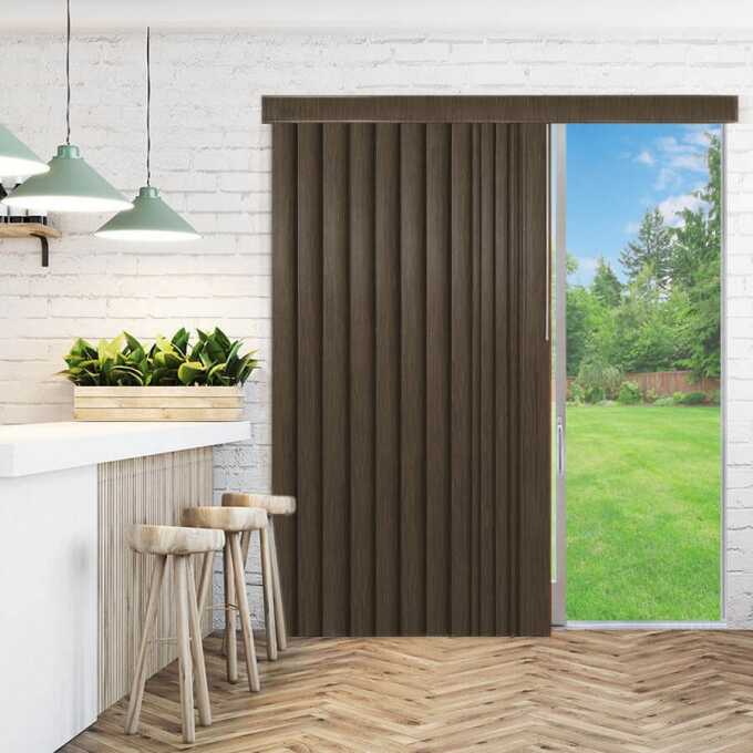 Classic Faux Wood Vertical Blinds
