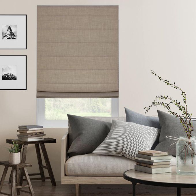 Classic Light Filtering Roman Shades Select Blinds Canada