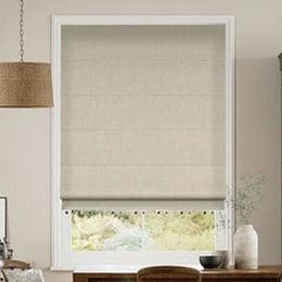 Decorative Roman Shades with Trims