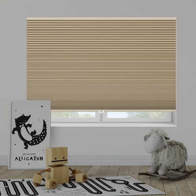 Designer Double Cell Blackout Honeycomb Shades 4369