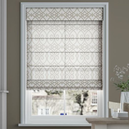 Designer Light Filtering Roman Shades