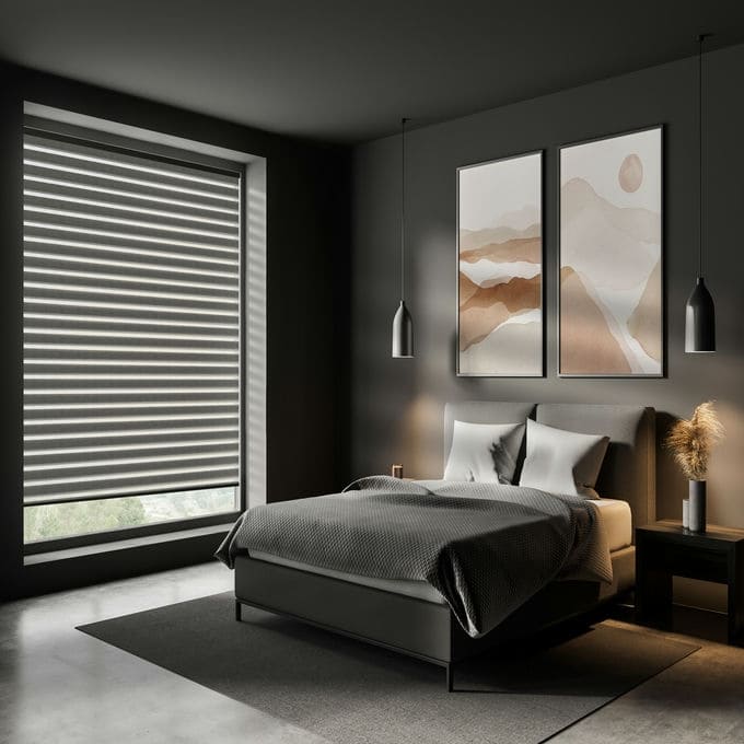 Designer Luxe Room Darkening Zebra Blinds 10182