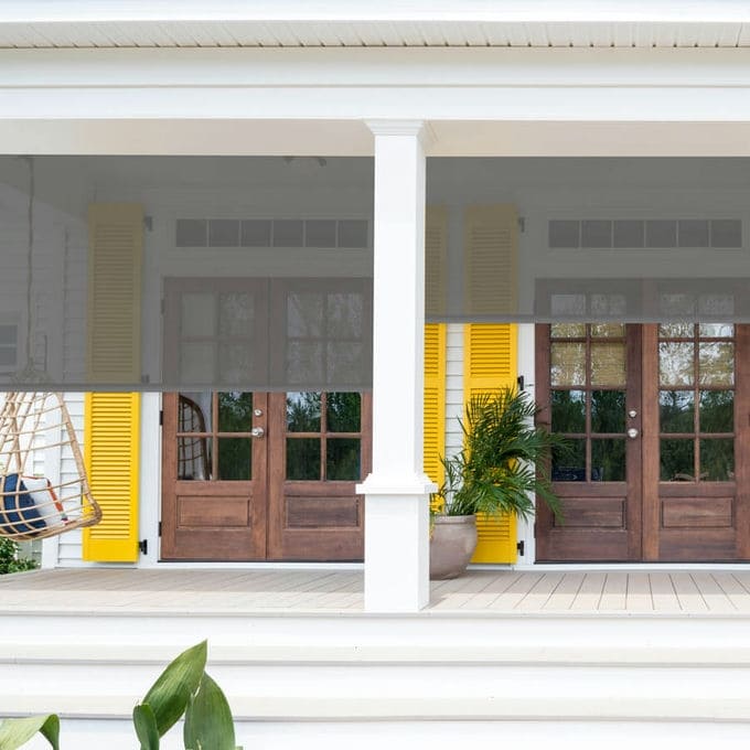 Designer Outdoor Solar Roller Shades 10129