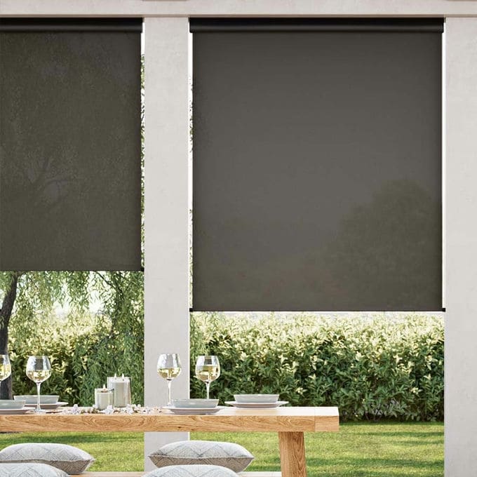 Designer Outdoor Solar Roller Shades 10607