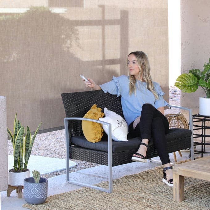 Designer Outdoor Solar Roller Shades 10122