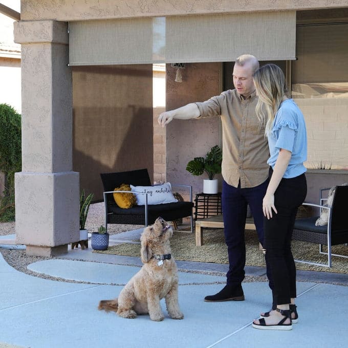 Designer Outdoor Solar Roller Shades 10126