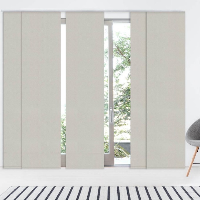 Panneaux coulissants noircissants en tissu de luxe 8335