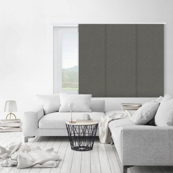 Panneaux coulissants noircissants en tissu de luxe 8336