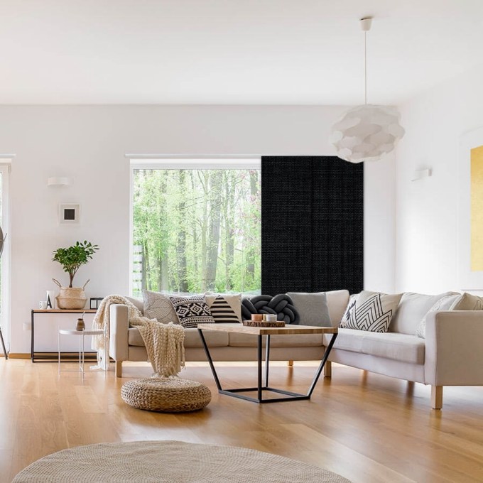 Panneaux coulissants noircissants en tissu de luxe 8339