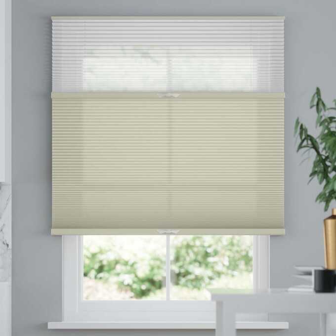 Premium Two Fabric Top-Down Bottom-Up Light Filtering Cellular Shades