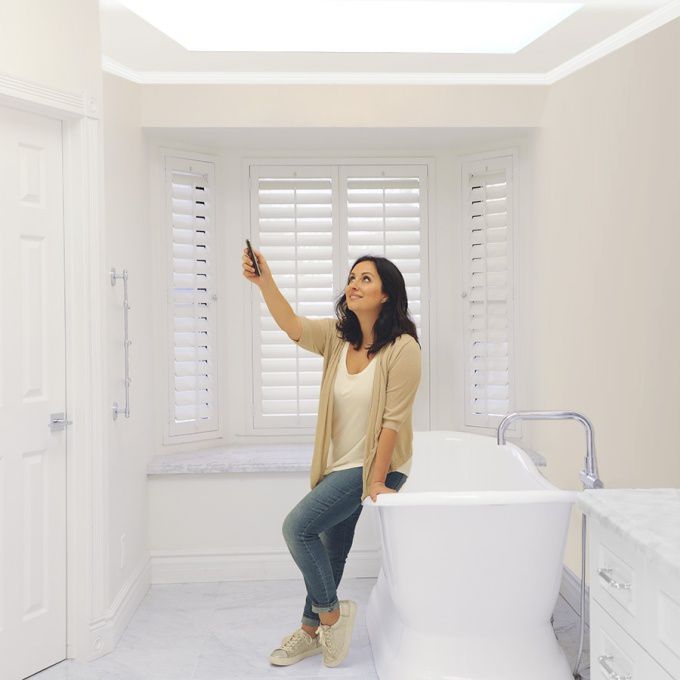 persiennes en bois composite de luxe