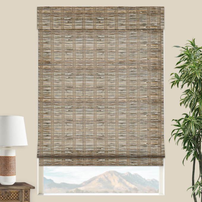 Stores en bambou  bois tiss   de Luxe Plus