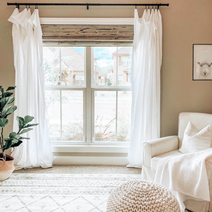 Stores en bambou/bois tissé de luxe plus 9587