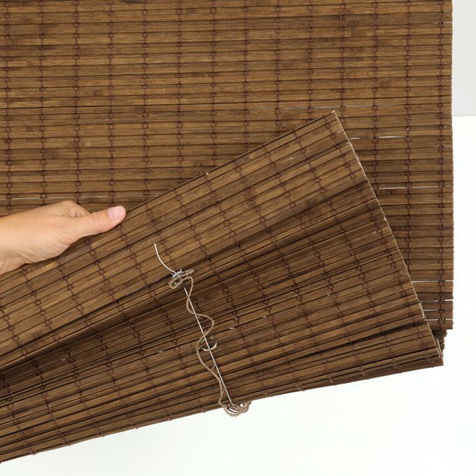 Stores en bois tiss   bambou  sans cordon avantage Stores 