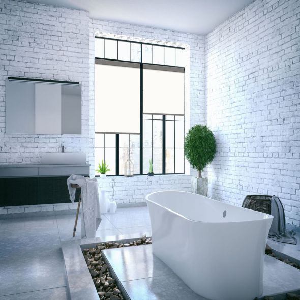 Value Vinyl Blackout Roller Shades 5881