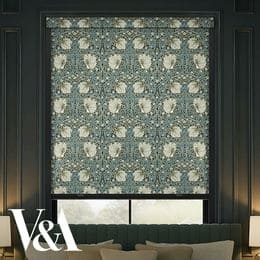 William Morris Total Blackout Roller Shades (No Drill)