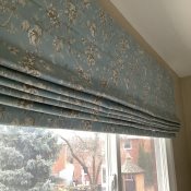 Stores romains Laura Ashley - Bleu acier Jardin clos