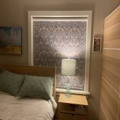 Toiles à rouleau noircissantes William Morris - Strawberry Thief Bleu délavé