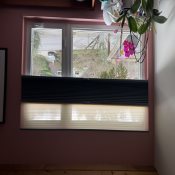 Stores cellulaires noircissants descendants/ascendants à deux tissus Selects - Noir