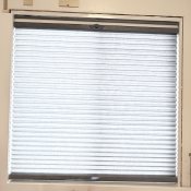 Stores cellulaires filtres de lumière descendants/ascendants à deux tissus de luxe - Bleu nuit