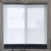 Stores cellulaires filtres de lumière descendants/ascendants à deux tissus de luxe - Bleu nuit