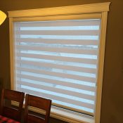 Premium Light Filtering Zebra Blinds - True White