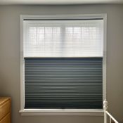 Select Two Fabric Top-Down Bottom-Up Blackout Cellular Shades - Portobello Gray