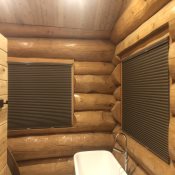 Select Top-Down Bottom-Up Blackout Honeycomb Shades - Coffee