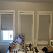 Total Blackout Honeycomb Shades (No Drill) - White Ice