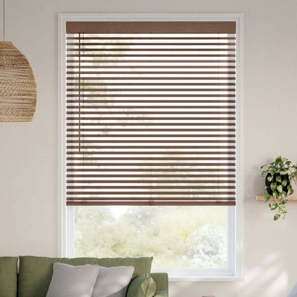 2" Designer Faux Wood Blinds 1504