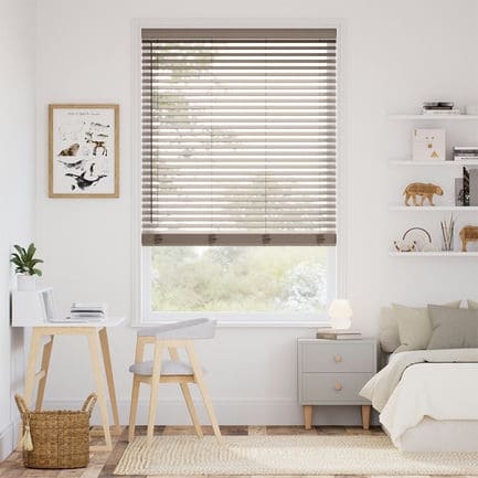 2" Designer Heritage Faux Wood Blinds