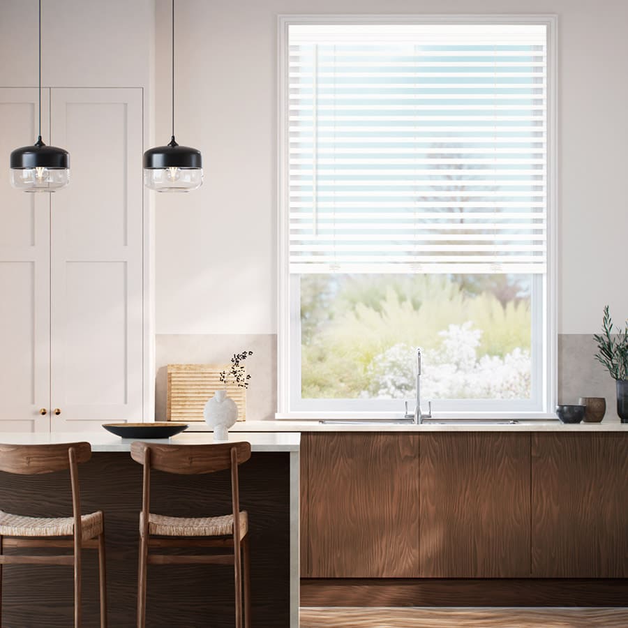 2" Designer Luxe Faux Wood Blinds 1801
