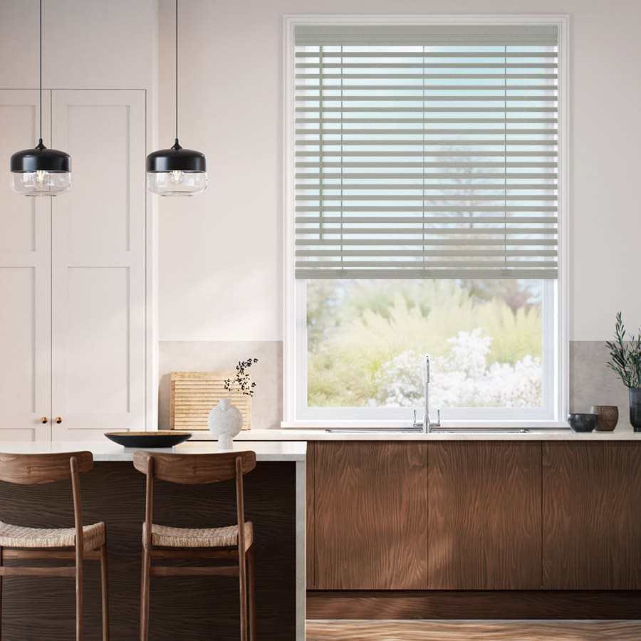2" Designer Luxe Faux Wood Blinds 1801