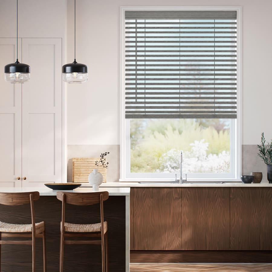 2" Designer Luxe Faux Wood Blinds 1801