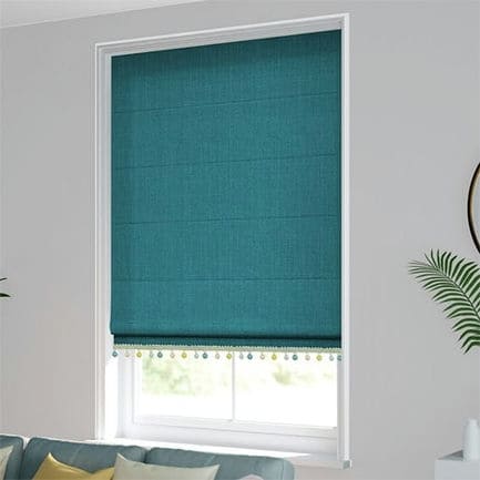Decorative Roman Shades with Trims 1812