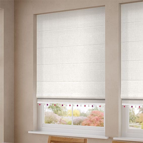Decorative Roman Shades with Trims 1812