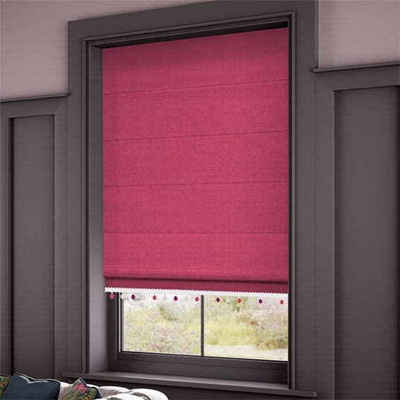 Decorative Roman Shades with Trims 1812