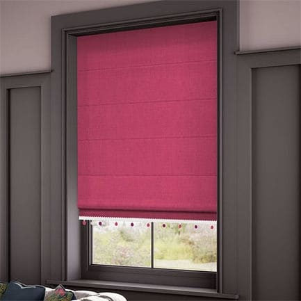 Decorative Roman Shades with Trims 1812