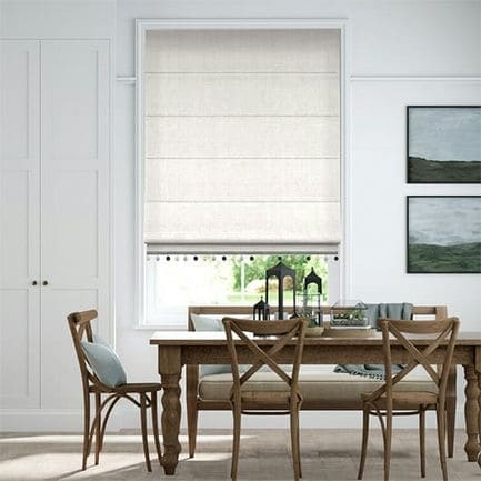 Decorative Roman Shades with Trims