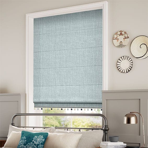 Decorative Roman Shades with Trims 1812