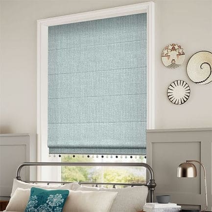Decorative Roman Shades with Trims 1812