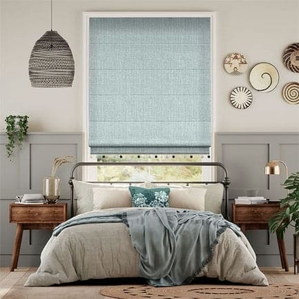 Decorative Roman Shades with Trims
