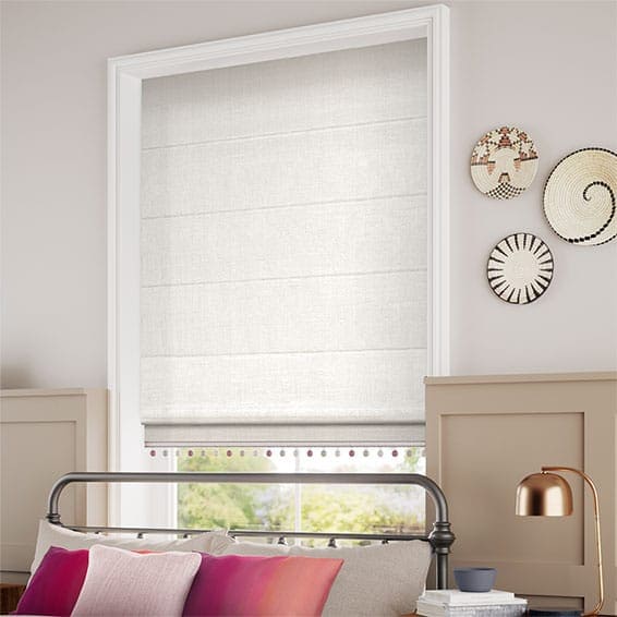 Decorative Roman Shades with Trims 1812